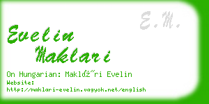 evelin maklari business card